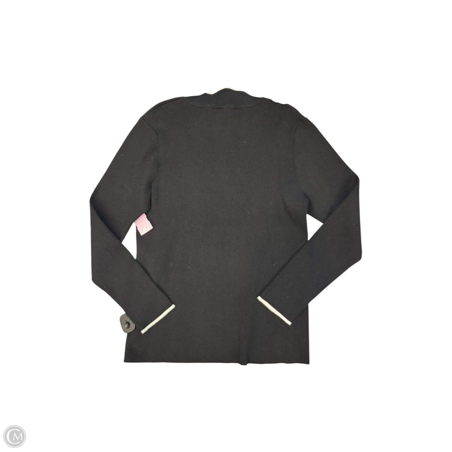 Top Long Sleeve By Calvin Klein In Black, Size: Xl