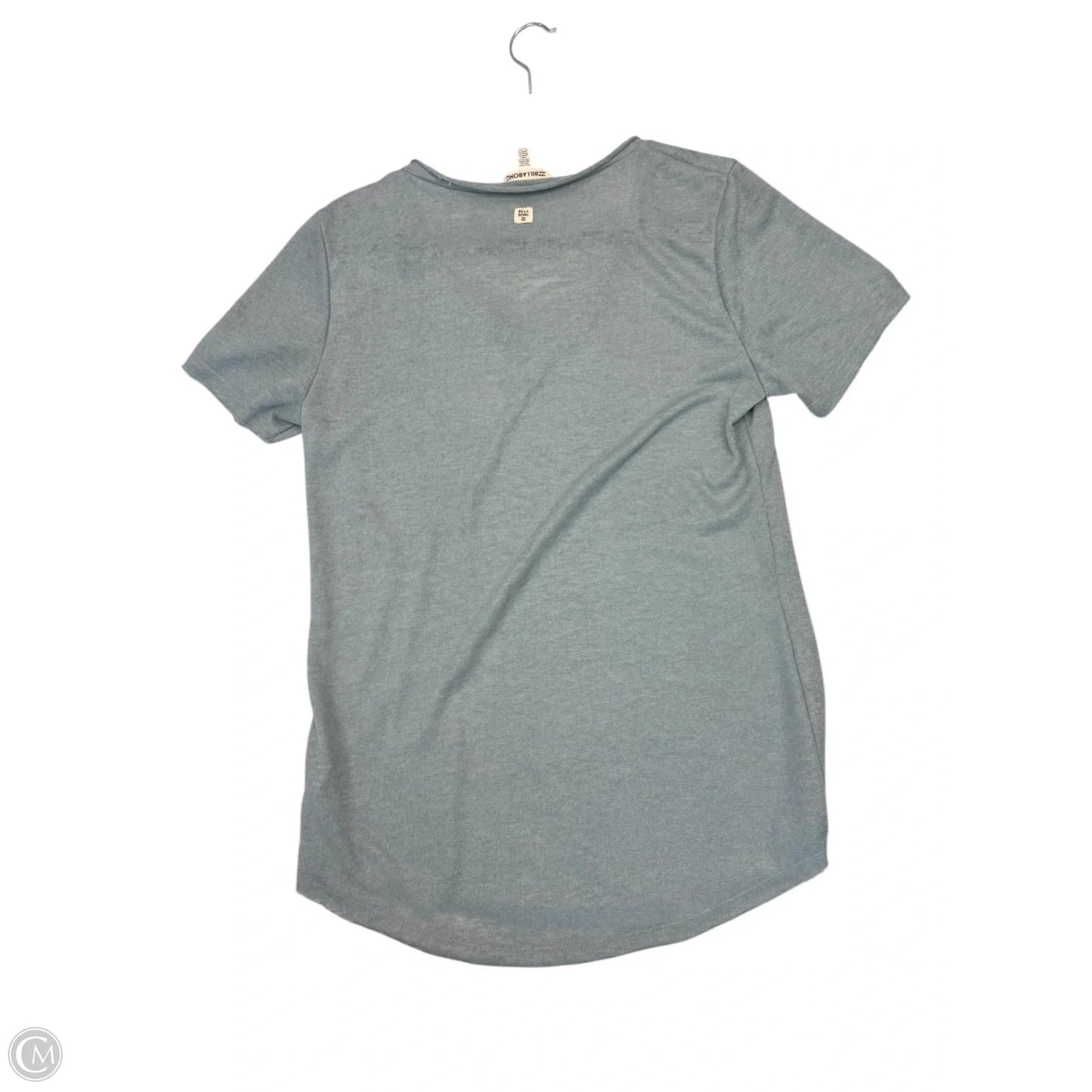 Top Short Sleeve By Billabong In Blue, Size: Xl