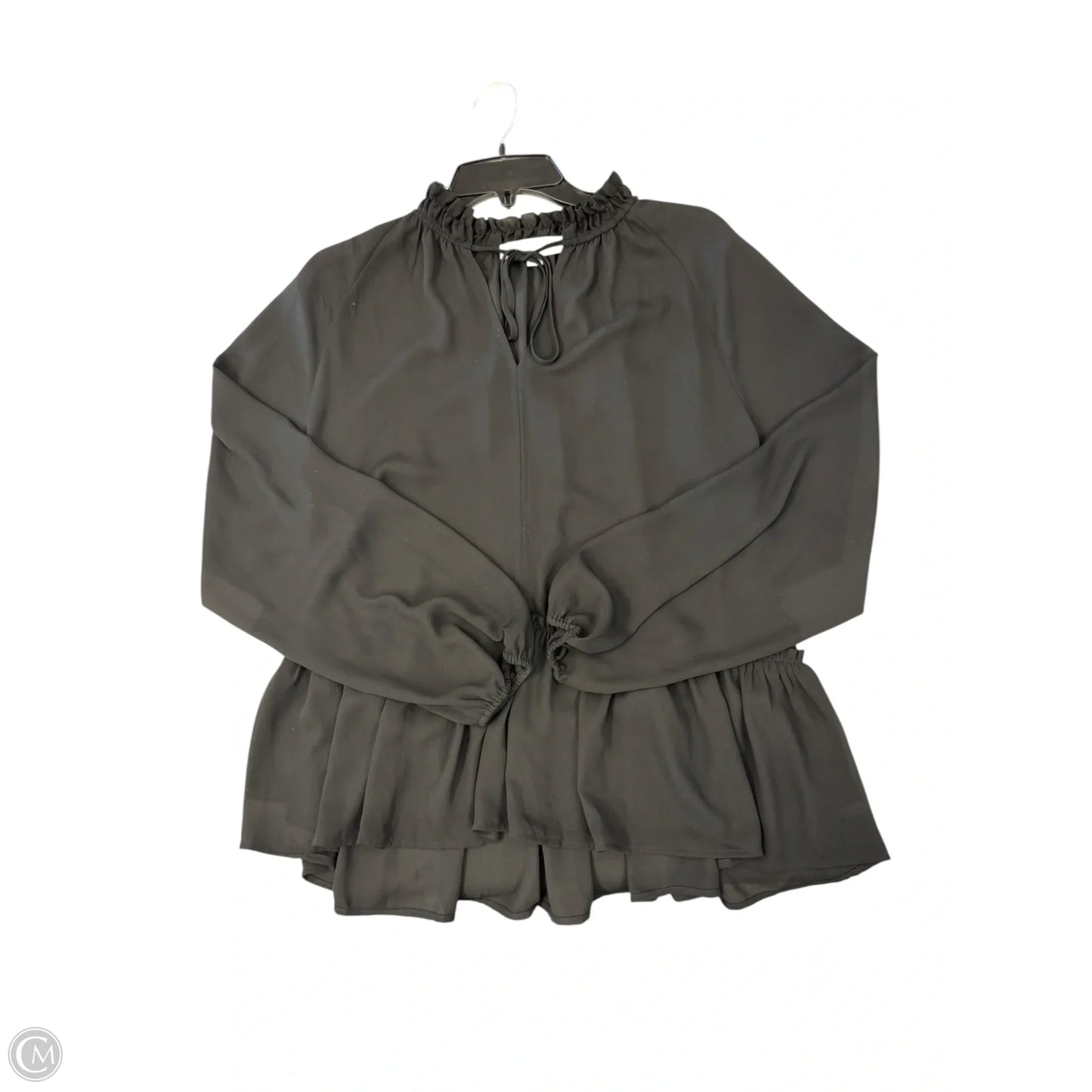 Blouse Long Sleeve By Loft In Black, Size: M