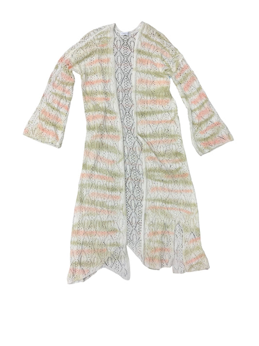 Cardigan By Cmc In Green & Pink, Size: M