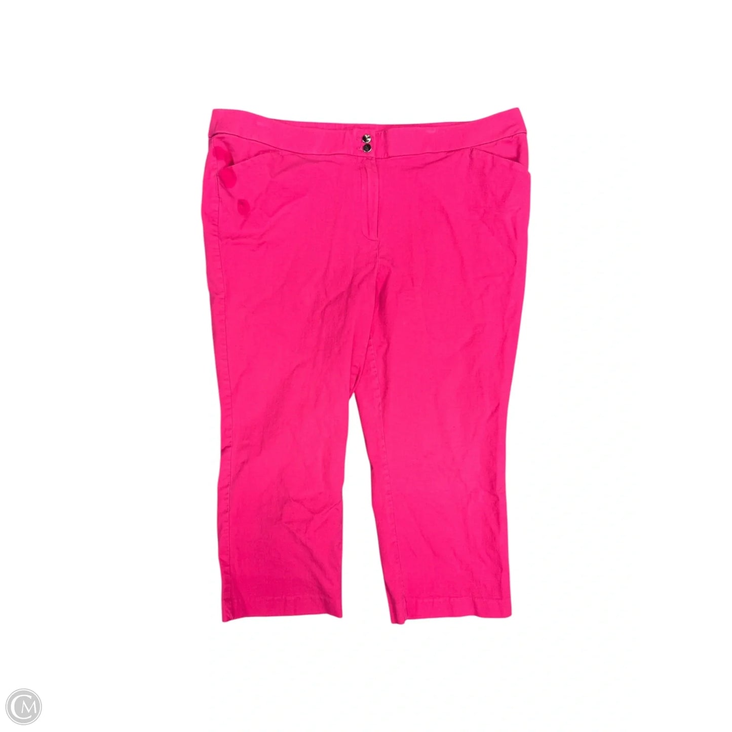 Capris By Chicos In Pink, Size: 18