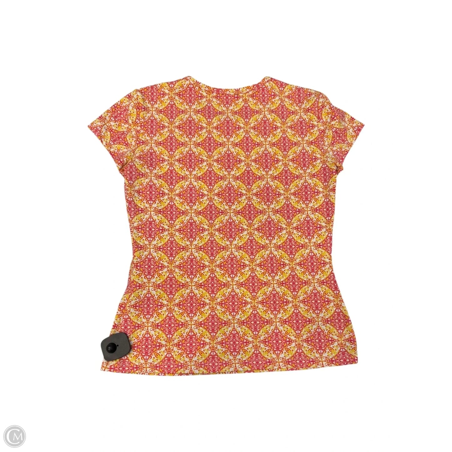 Top Short Sleeve By J Mclaughlin In Red & Yellow, Size: Xs