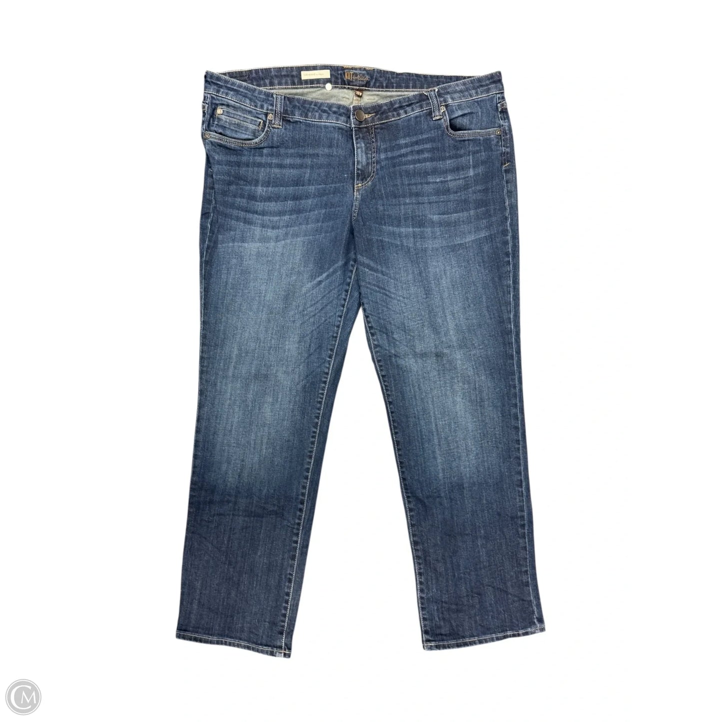 Jeans Boyfriend By Kut In Blue Denim, Size: 16