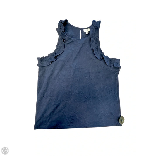 Top Sleeveless By Crown And Ivy In Navy, Size: L