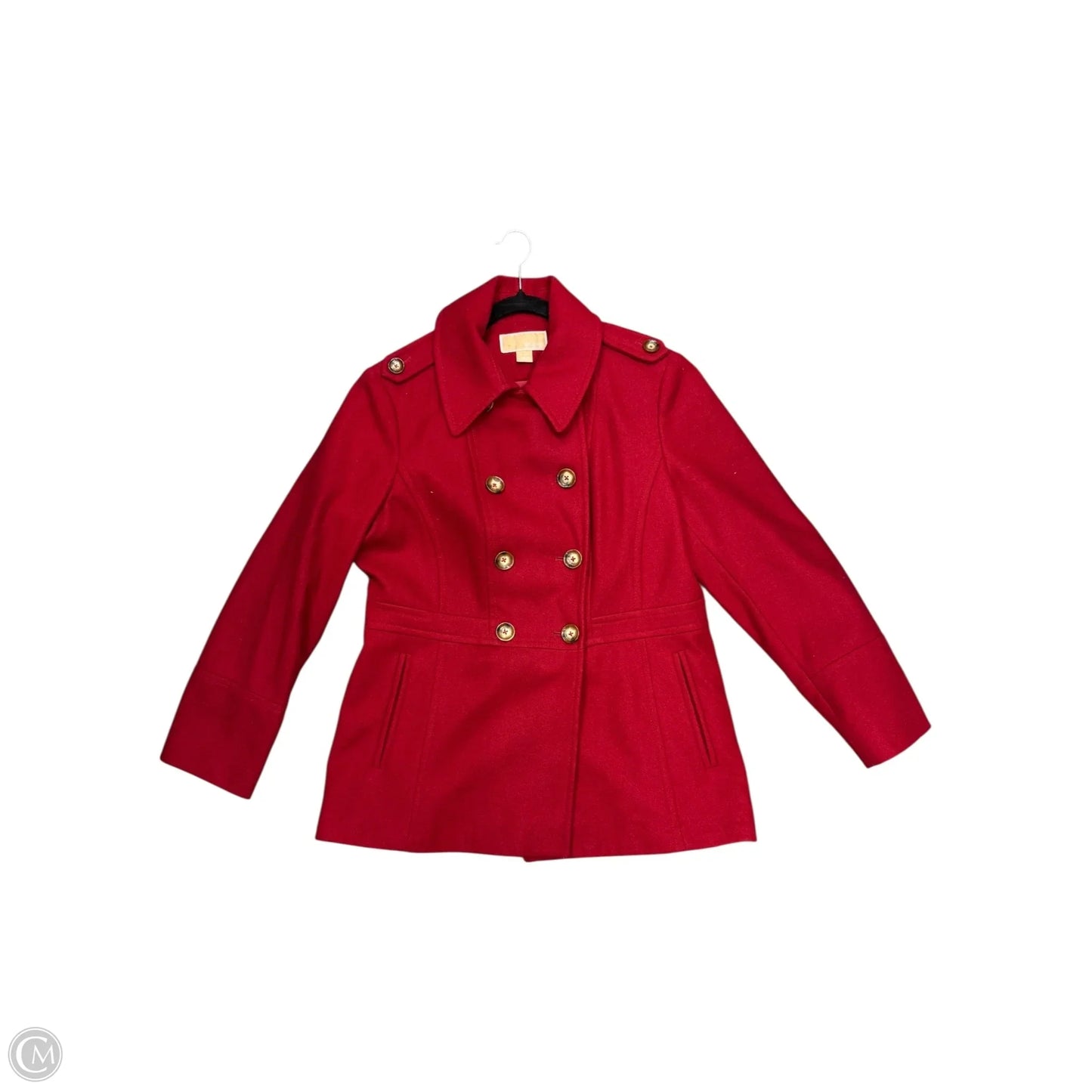 Coat Wool By Michael By Michael Kors In Red, Size: L