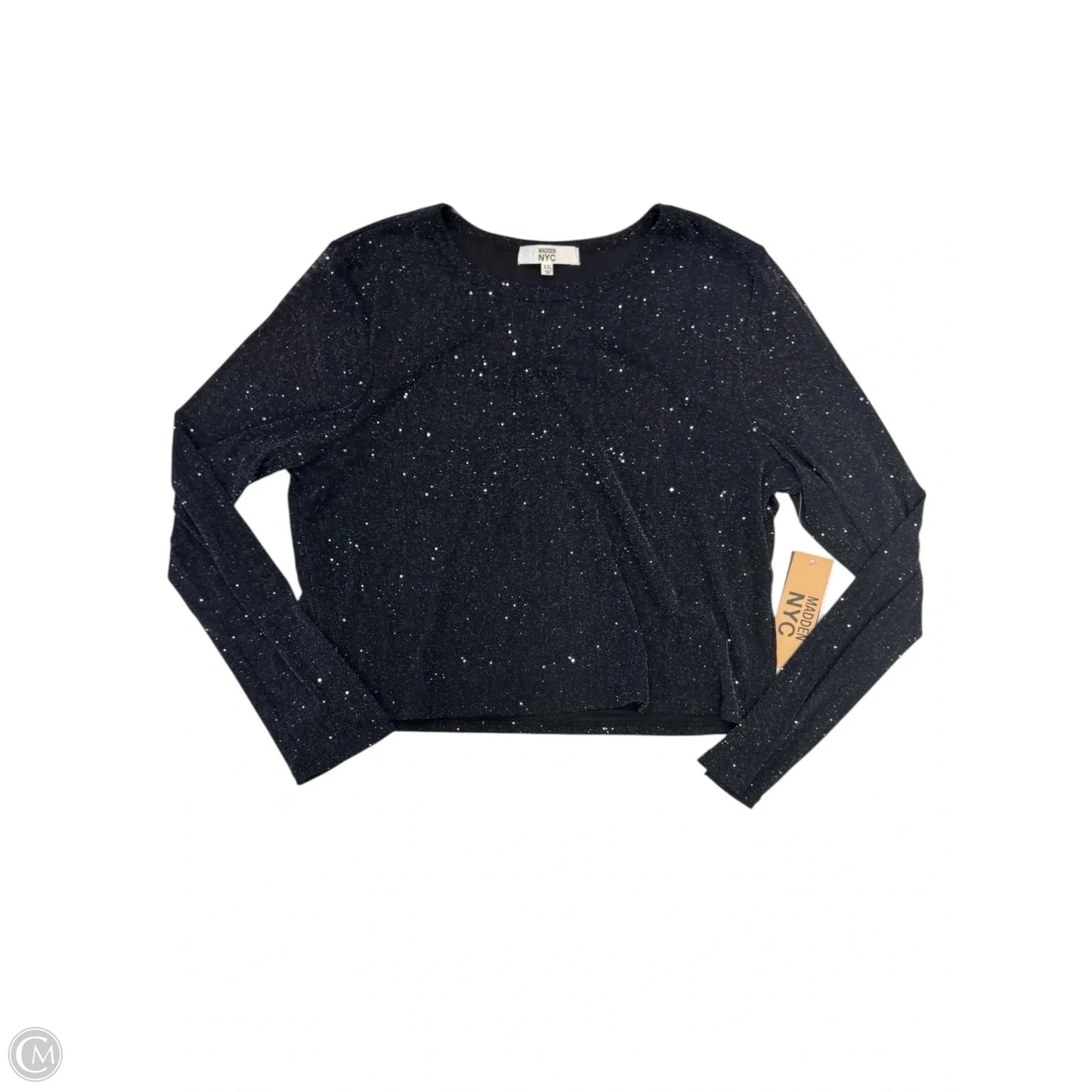 Top Long Sleeve By Madden Nyc In Black, Size: 1x