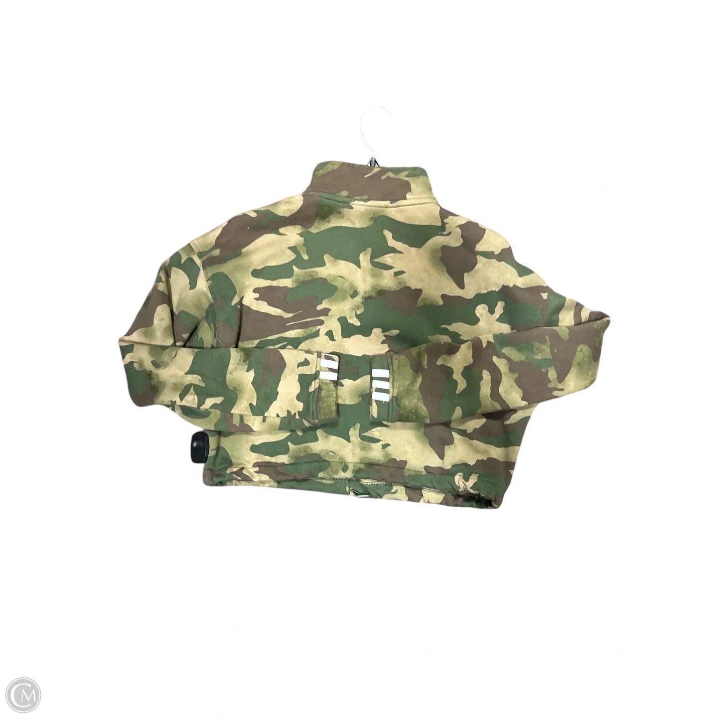 Sweatshirt Collar By Adidas In Camouflage Print, Size: S