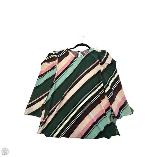 Top Long Sleeve By Vince Camuto In Striped Pattern, Size: S