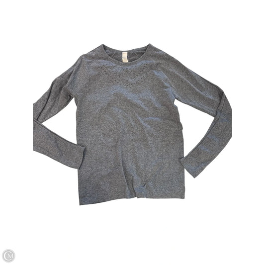 Athletic Top Long Sleeve Crewneck By Old Navy In Grey, Size: L