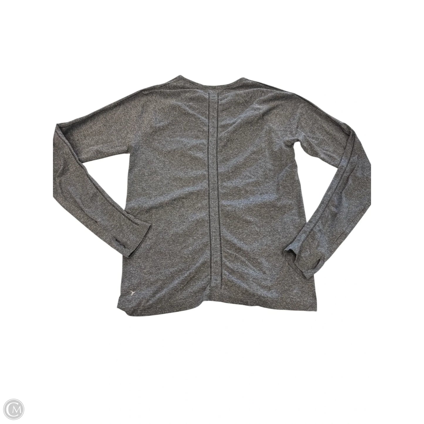 Athletic Top Long Sleeve Crewneck By Old Navy In Grey, Size: L