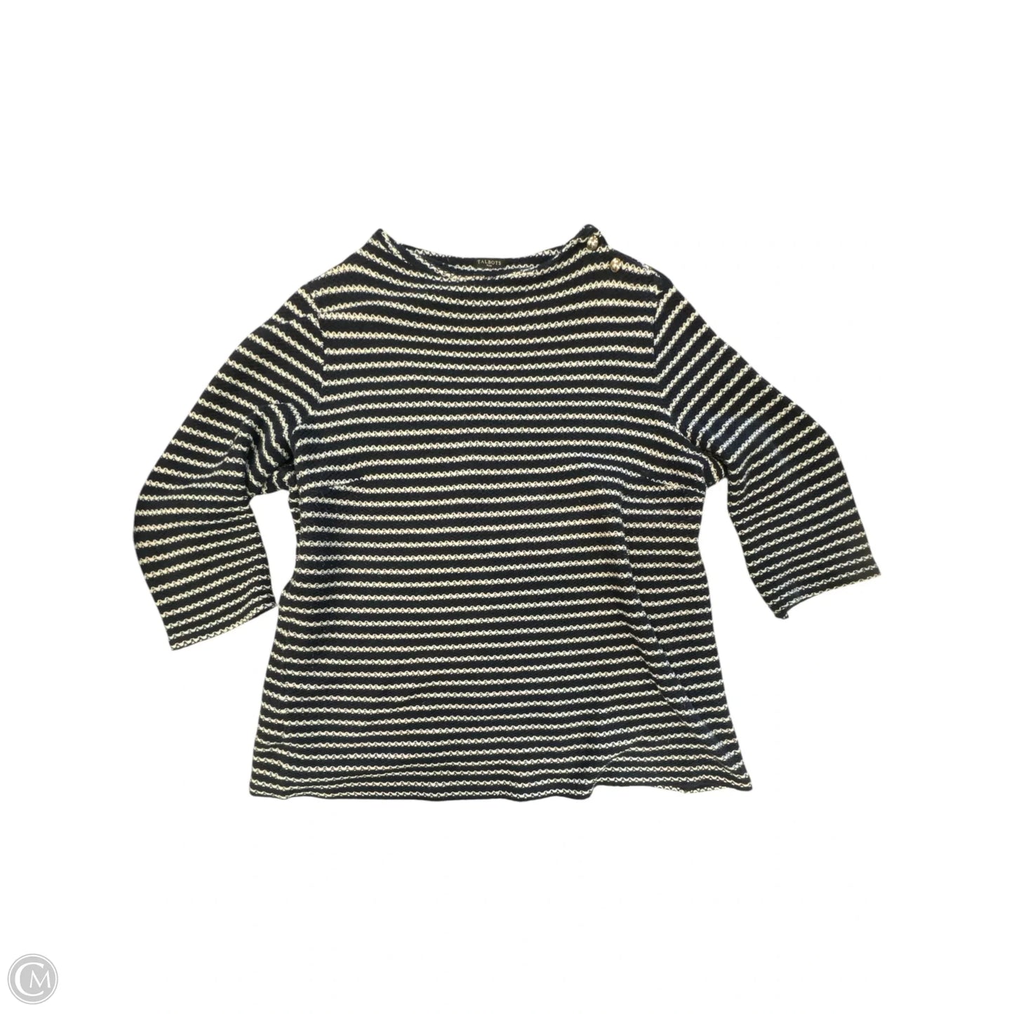 Sweater By Talbots In Striped Pattern, Size: 1x