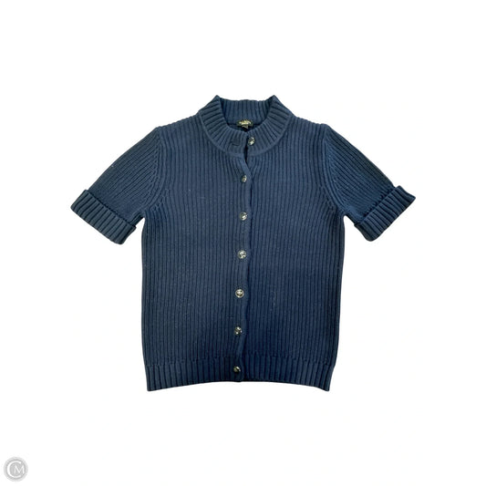 Sweater Cardigan By Talbots In Navy, Size: S