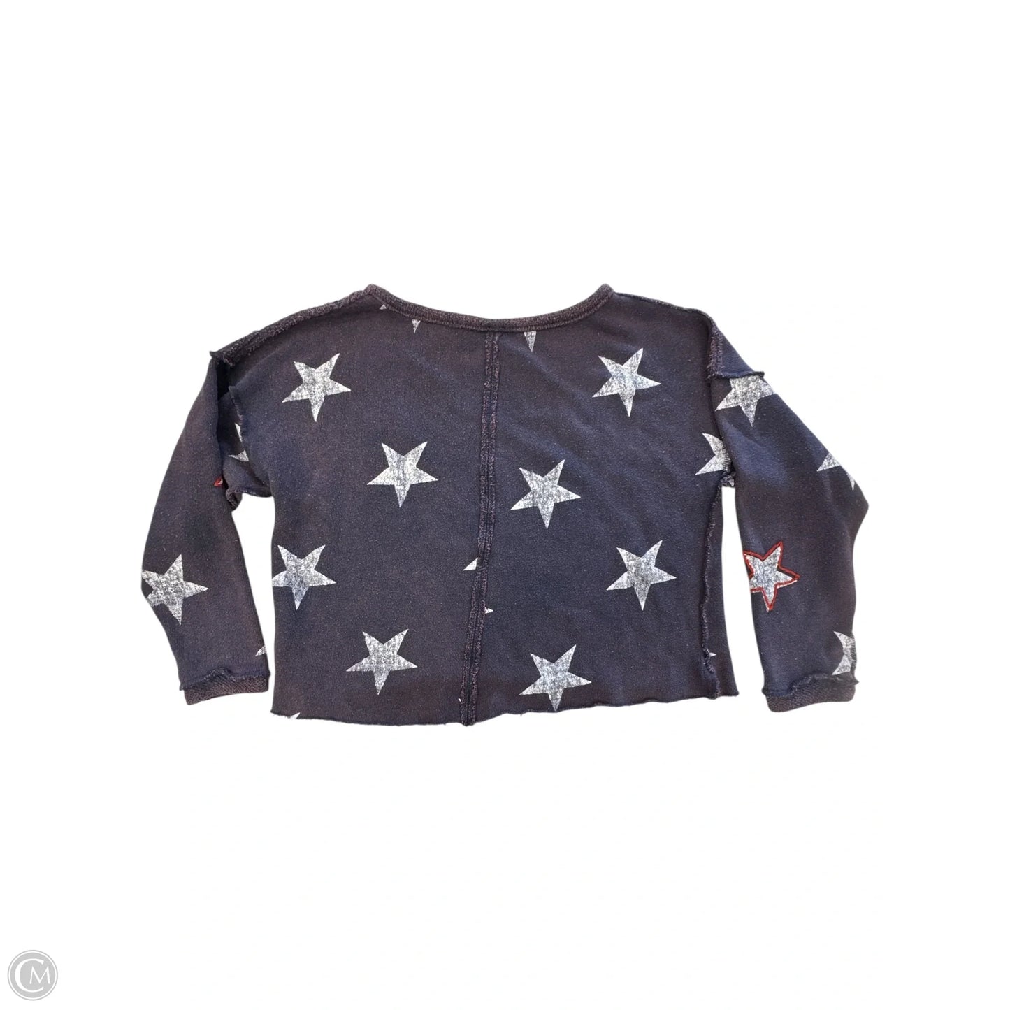 Top Long Sleeve By Free People In Blue & Red & White, Size: Xs