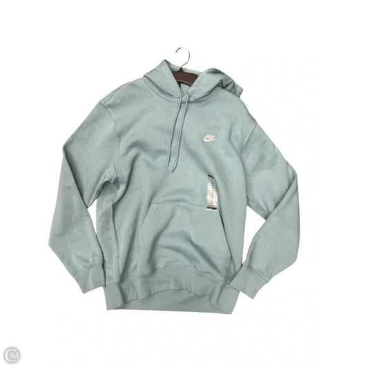 Sweatshirt Hoodie By Nike In Aqua, Size: M