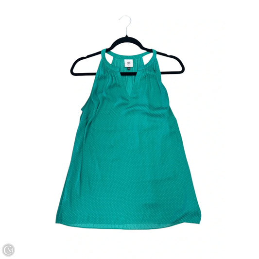 Top Sleeveless By Cabi In Green, Size: S