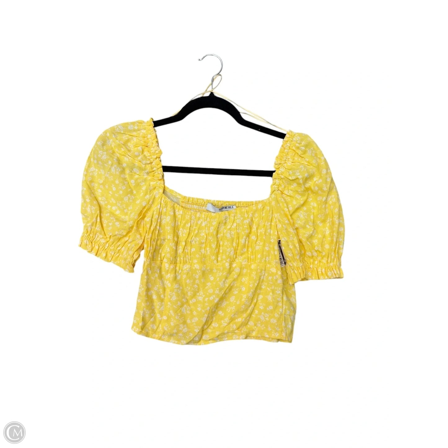 Top Short Sleeve By Cmc In Yellow, Size: S