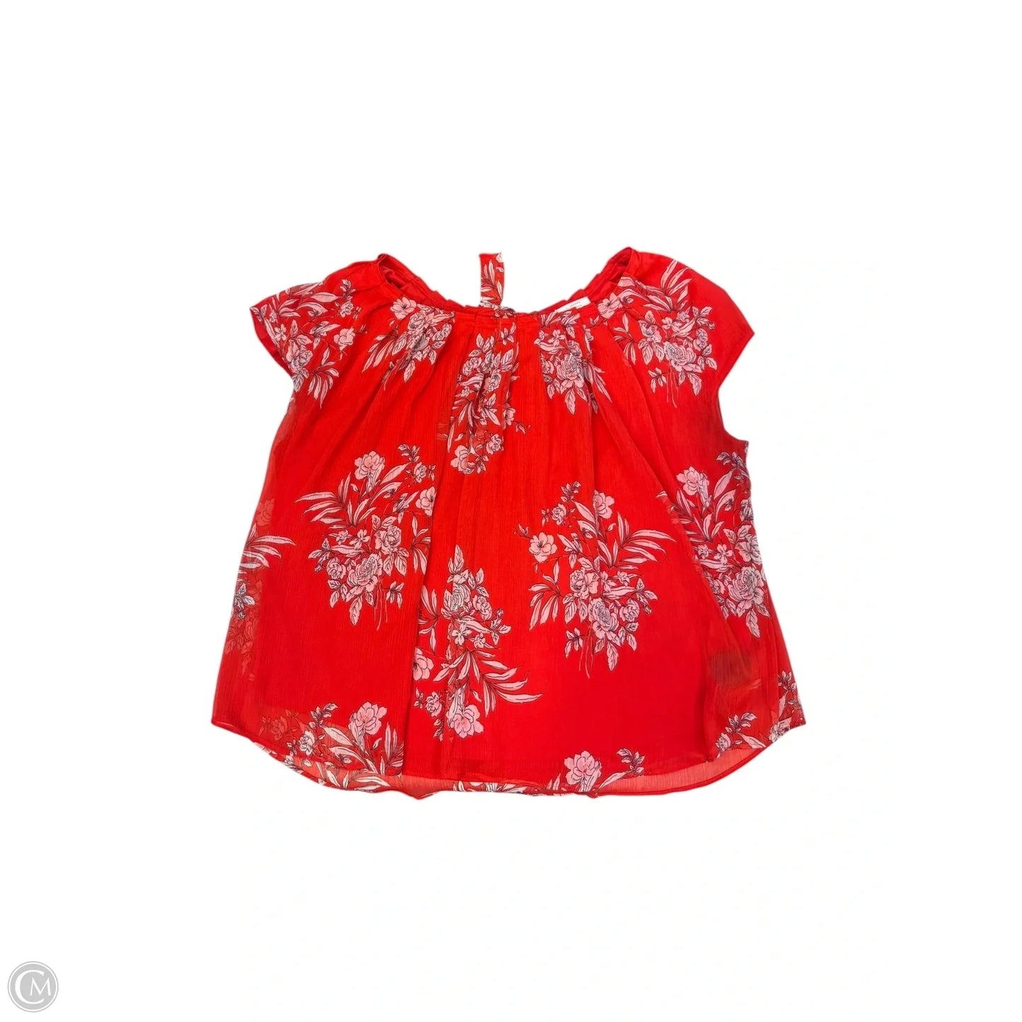 Top Short Sleeve By Cmc In Red, Size: 2x