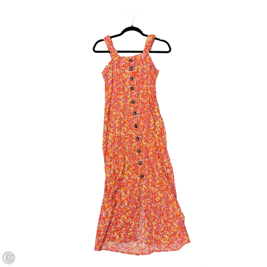 Dress Casual Maxi By Clothes Mentor In Orange, Size: 2