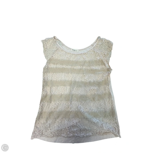 Top Short Sleeve By Ginger G In Cream, Size: S