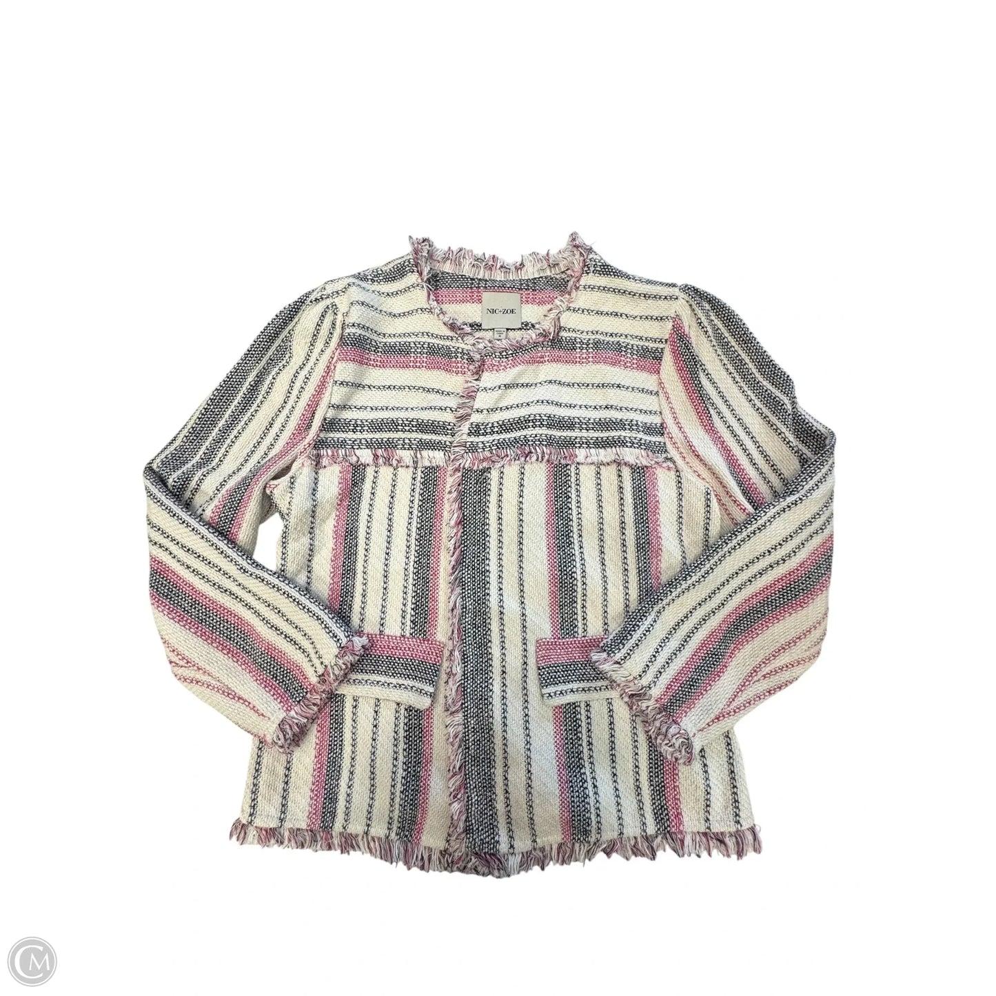 Jacket Other By Nic + Zoe In Pink & White, Size: S