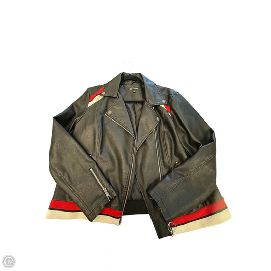 Jacket Moto By Inc In Black, Size: Xl