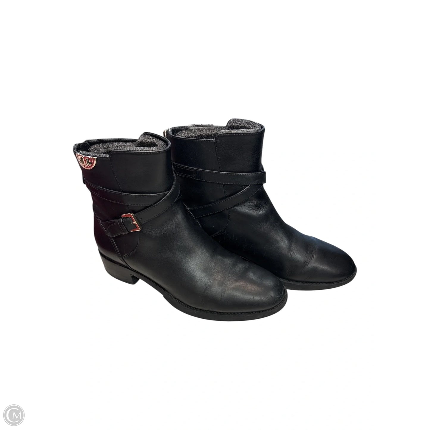 Boots Designer By Tory Burch In Black, Size: 6