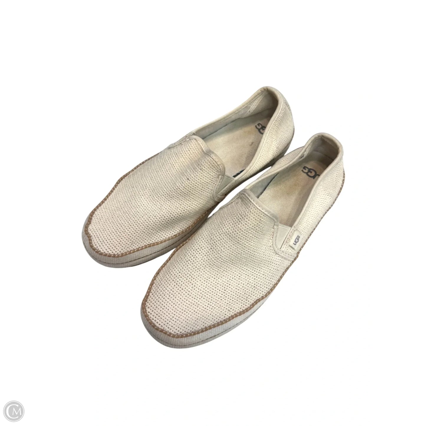 Shoes Flats By Ugg In Cream, Size: 9.5