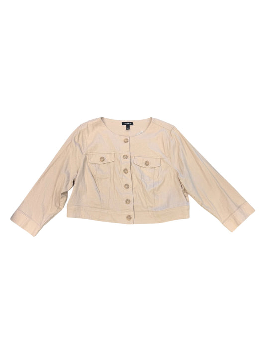 Jacket Moto By Torrid In Tan, Size: Xl