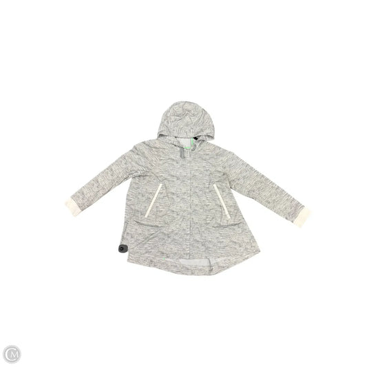 Athletic Jacket By Lululemon In Grey, Size: 8