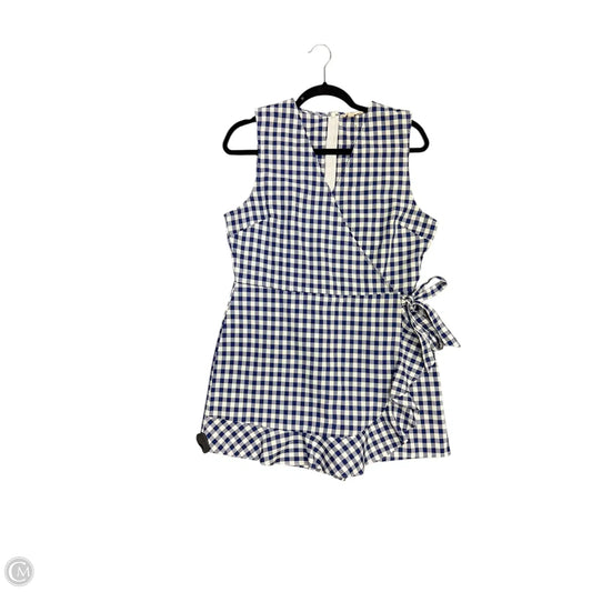 Dress Party Short By Entro In Blue & White, Size: 10