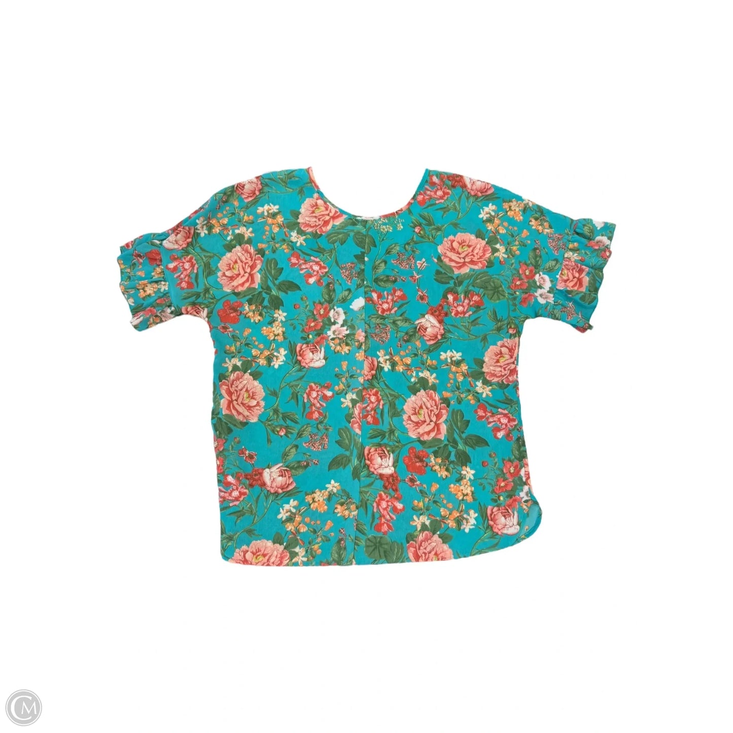 Top Short Sleeve By Counterparts In Aqua, Size: S