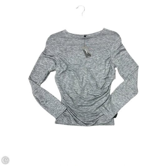 Top Long Sleeve By Express In Grey, Size: M