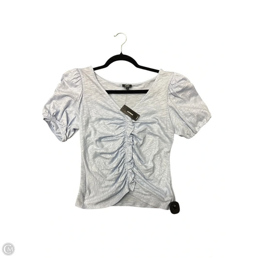 Top Short Sleeve By Express In Blue, Size: S