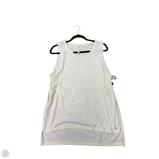 Athletic Tank Top By Fabletics In Tan, Size: Xl