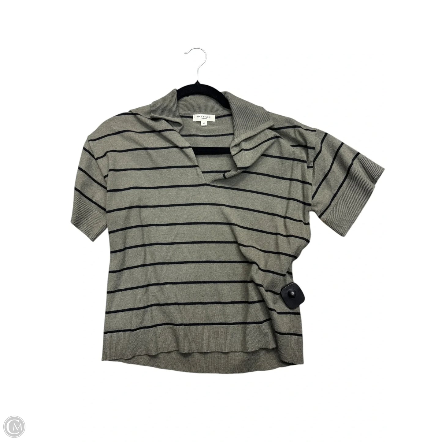 Top Short Sleeve By Max Studio In Green, Size: Xs