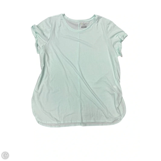 Athletic Top Short Sleeve By Tek Gear In Aqua, Size: 2x