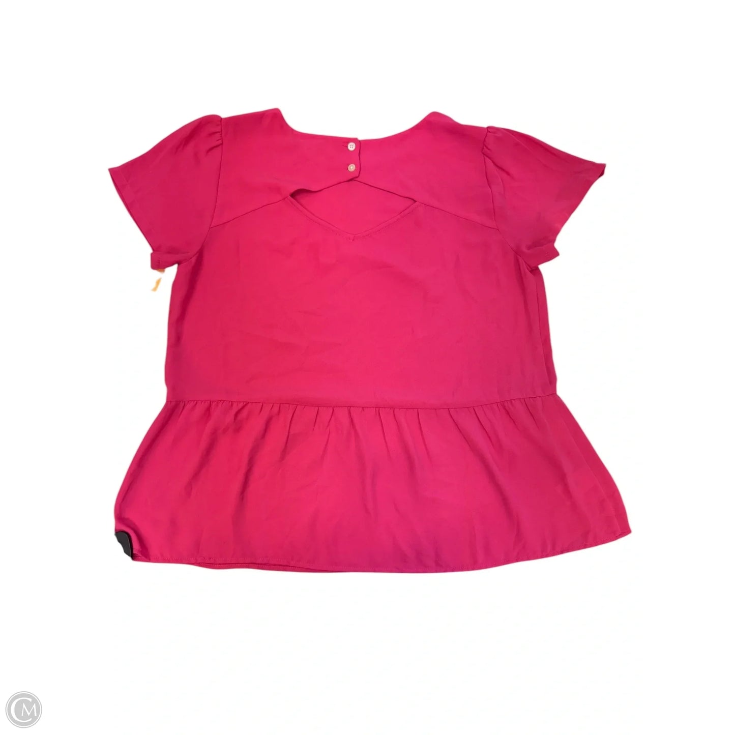 Blouse Short Sleeve By Loft In Pink, Size: S