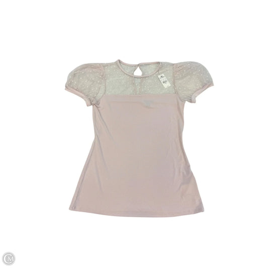 Blouse Short Sleeve By Express In Pink, Size: M