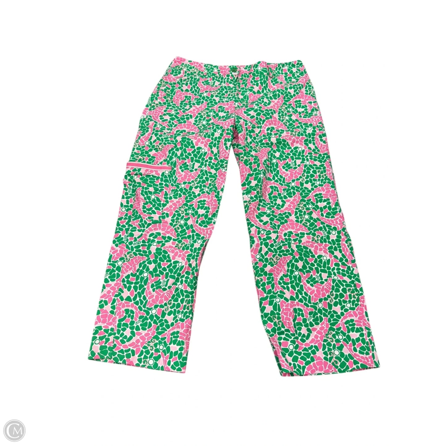Capris By Lilly Pulitzer In Green & Pink, Size: 6