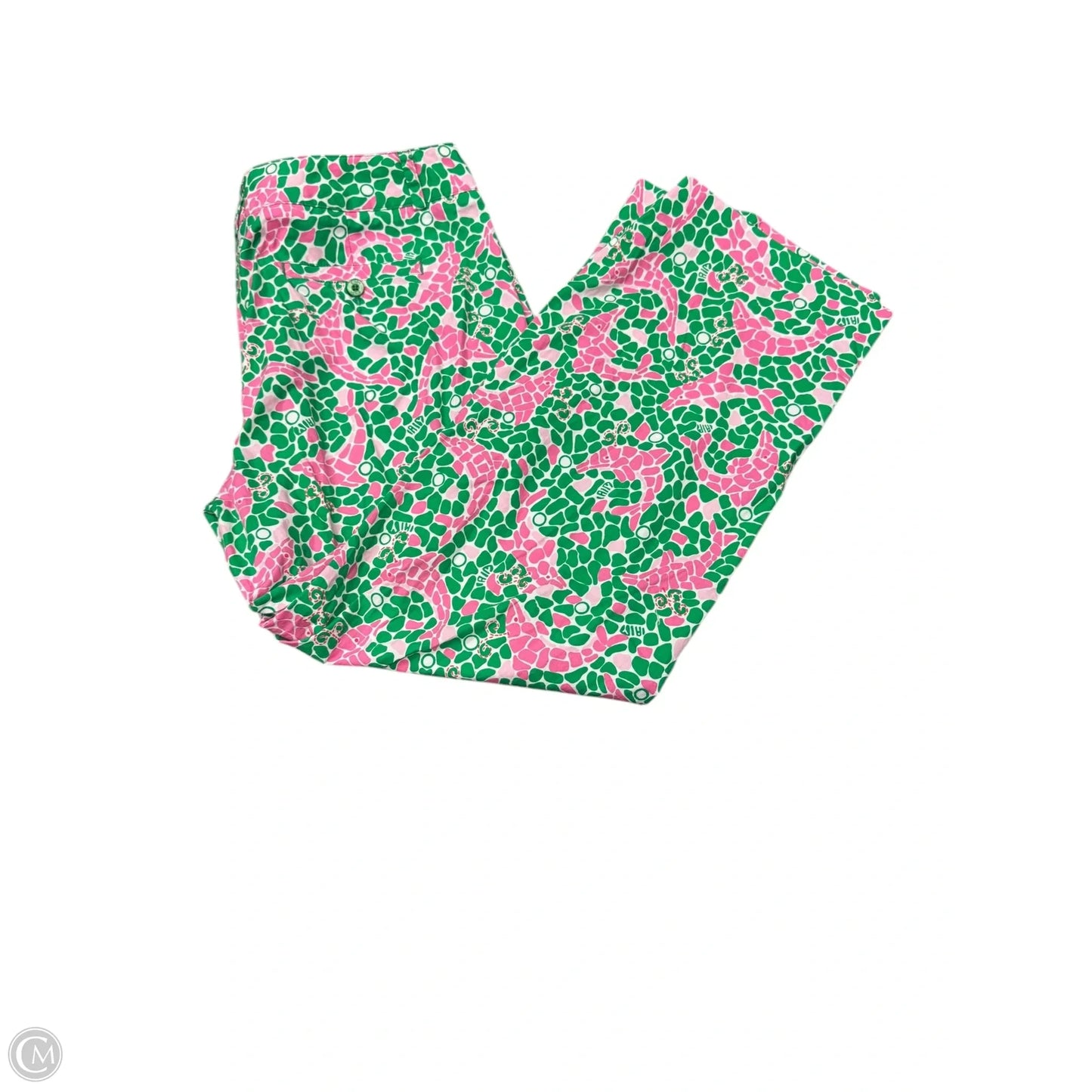 Capris By Lilly Pulitzer In Green & Pink, Size: 6