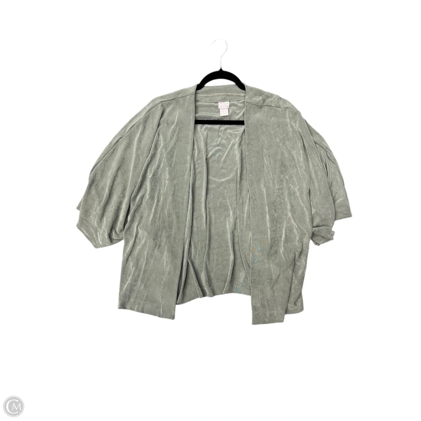 Cardigan By Chicos In Green, Size: 2x
