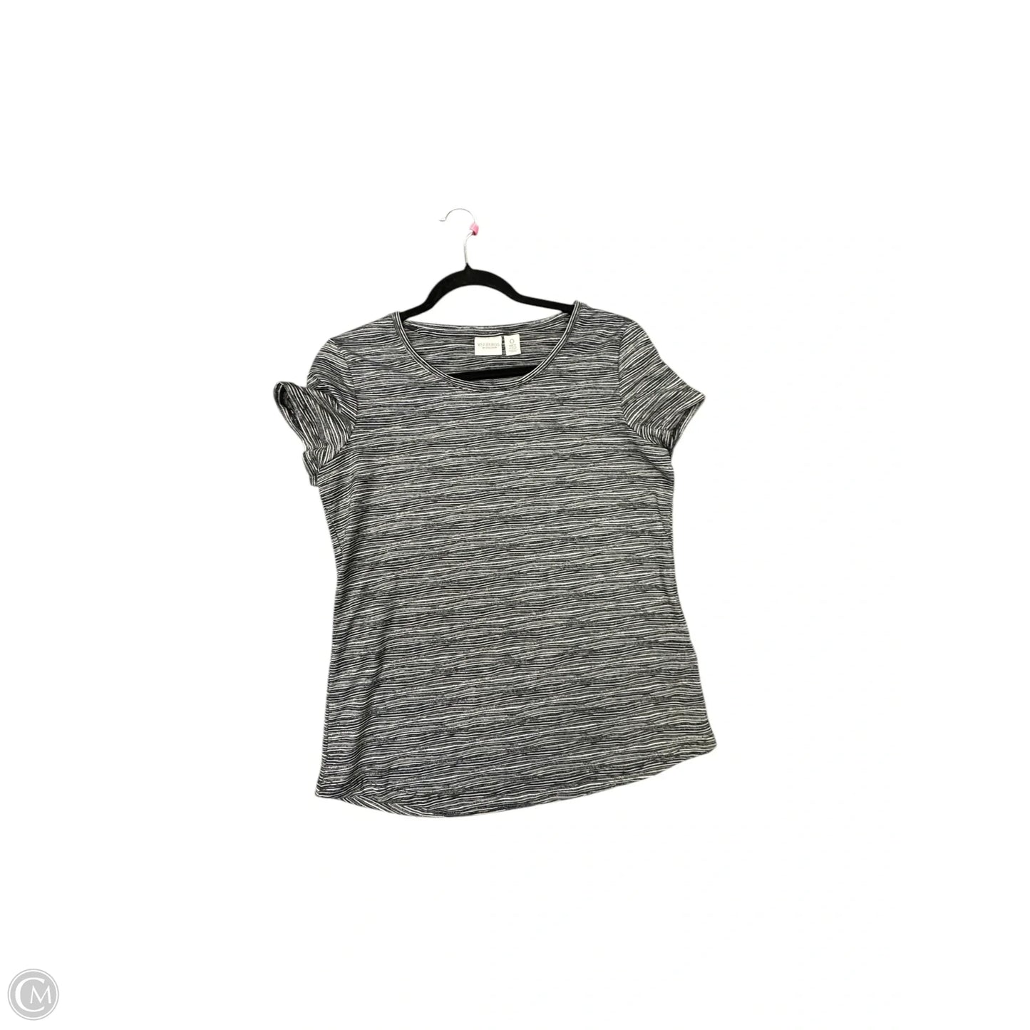 Top Short Sleeve By Chicos In Black, Size: S