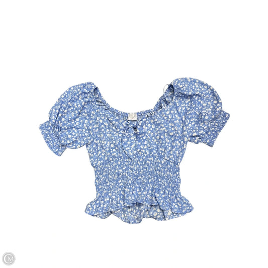 Blouse Short Sleeve By Sienna Sky In Blue, Size: M