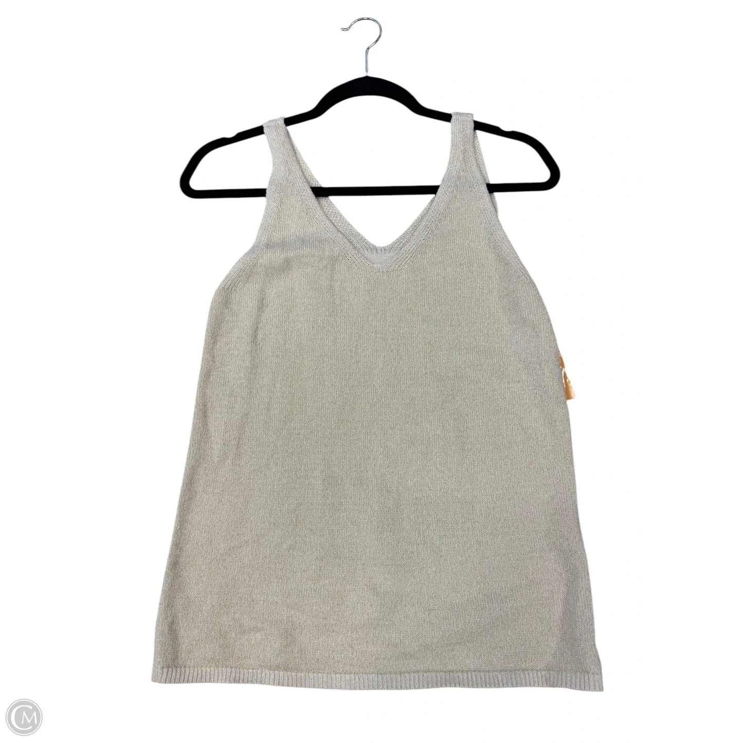 Top Sleeveless By Loft In Gold, Size: Xs