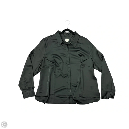 Blouse Long Sleeve By A New Day In Black, Size: 2x