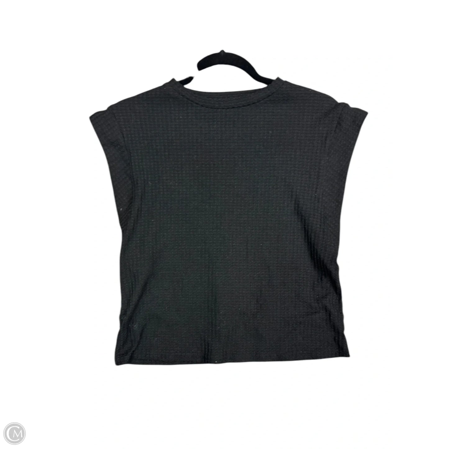 Top Short Sleeve Basic By Shein In Black, Size: M