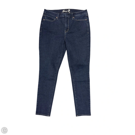 Jeans Skinny By Seven 7 In Blue Denim, Size: 10