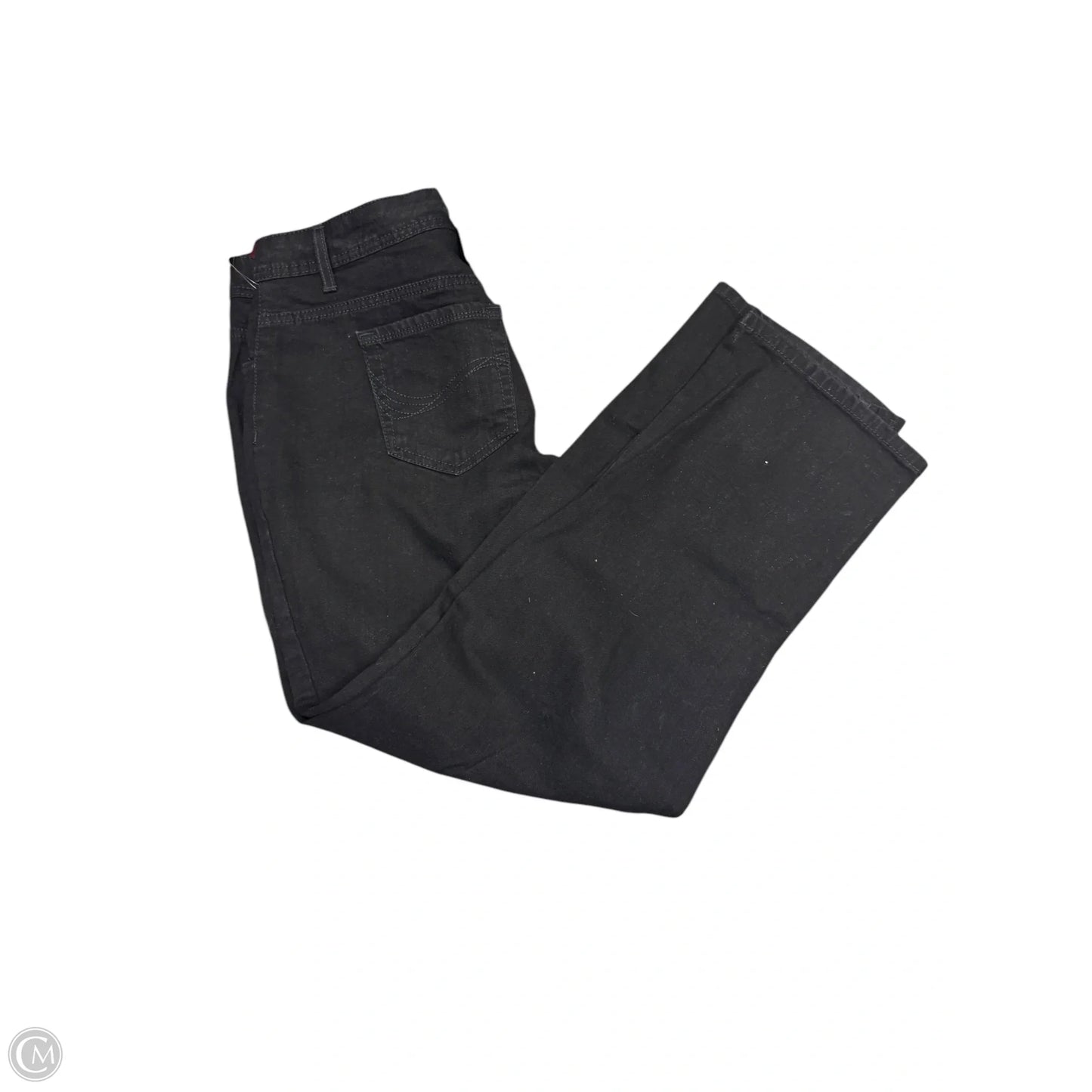 Jeans Straight By Charter Club In Black Denim, Size: 14p