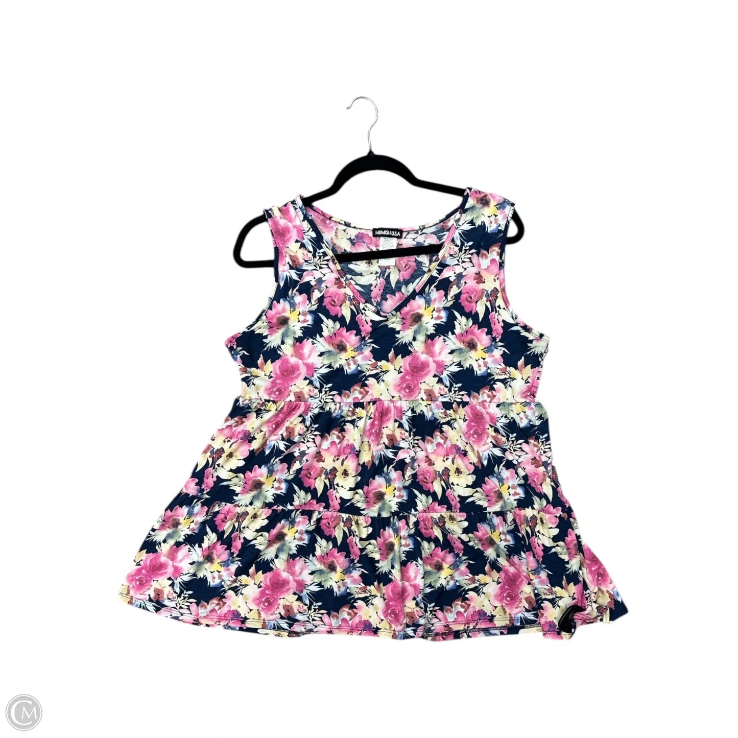 Top Sleeveless By Heimish Usa In Floral Print, Size: L