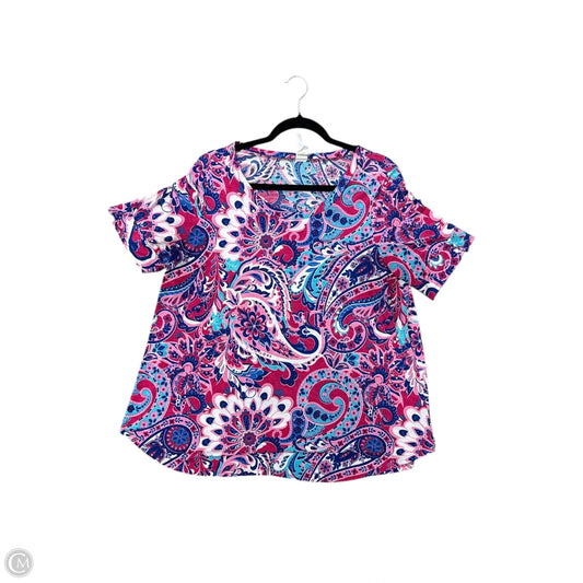 Top Short Sleeve By Honeyme In Pink, Size: L